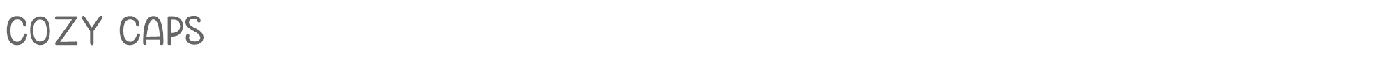 Cozy Caps cozy caps.otf font preview